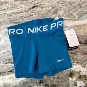 NWT Nike Pro Teal Performance Spandex Shorts
XS
